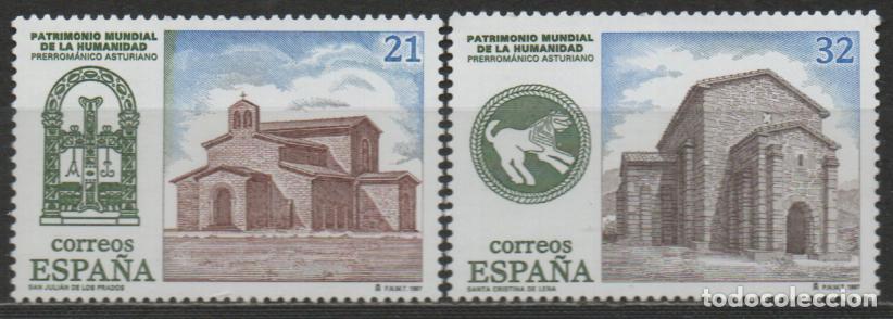 Sellos: Edifil 3508/9, PATRIMONIO DE LA HUMANIDAD, SA JULIAN DE LOS PRADOS Y SANTA CRISTINA DE LENA, NUEVO