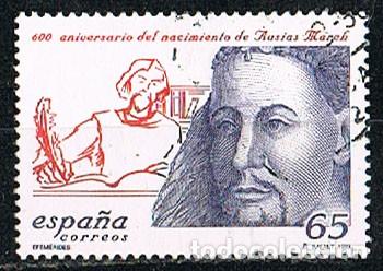 Sellos: Edifil 3507, AUSIAS MARCH USADO