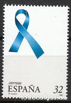 Francobolli: Edifil 3501, lazo azul contra el terrorismo, nuevo **