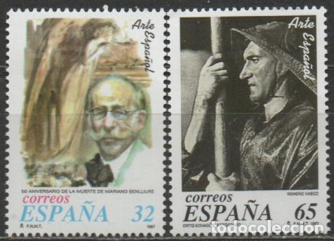 Timbres: Edifil 3502/3, arte espa&ntilde;ol Ortiz Echag&uuml;e, fotografo y Benlliure, pintor, nuevo ***, serie completa