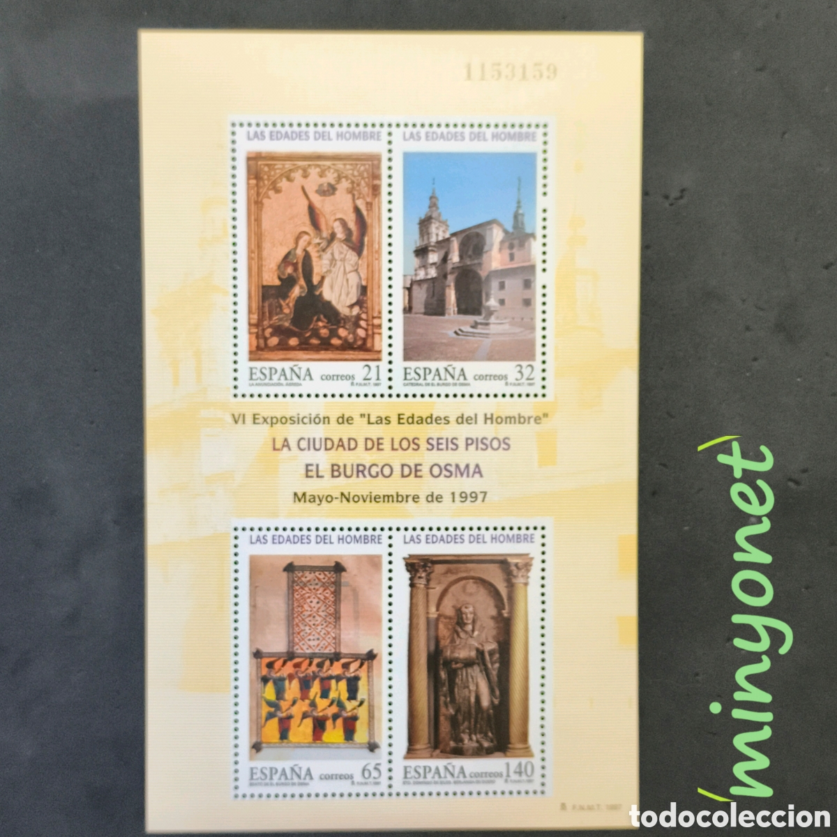 Timbres: Hoja bloque 3494 de 1997 - Las Edades del Hombre Burgo de Osma