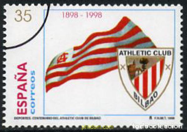 Sellos: 7175 MNH ESPA&Ntilde;A 1998 CENTENARIO DEL ATHLETIC CLUB DE BILBAO
