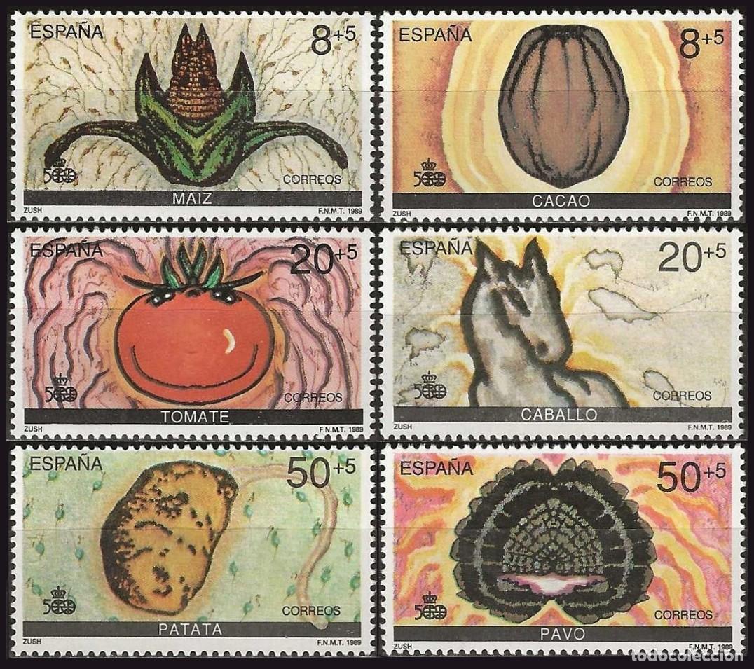 Briefmarken: 6v Espa&ntilde;a, 1989 | Discovery of America | Ed: 3029/34, Yv: 2644/9, Mi: 2909/14, SG: 3035/40 MNH **