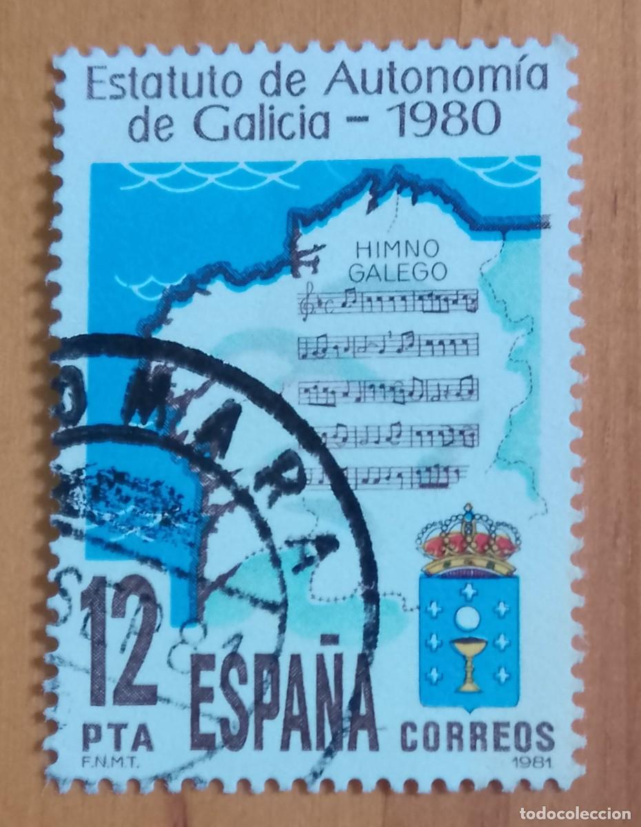 Sellos: ESPA&Ntilde;A - A&Ntilde;O 1981 - EDIFIL 2611 - ESTATUTO AUTONOMIA 1980