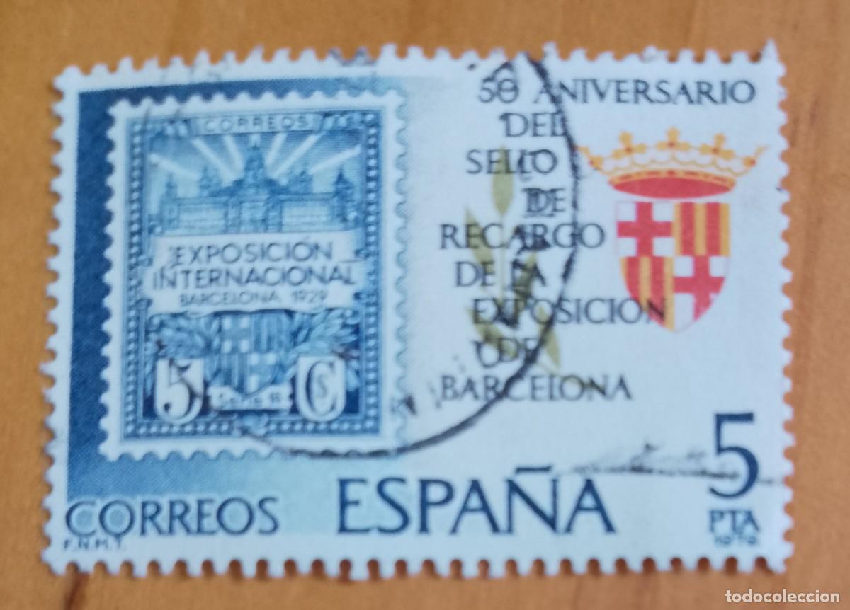 Sellos: ESPA&Ntilde;A - A&Ntilde;O 1979 - EDIFIL 2549 - 50 ANIVERSARIO DEL SELLO DE RECARGO
