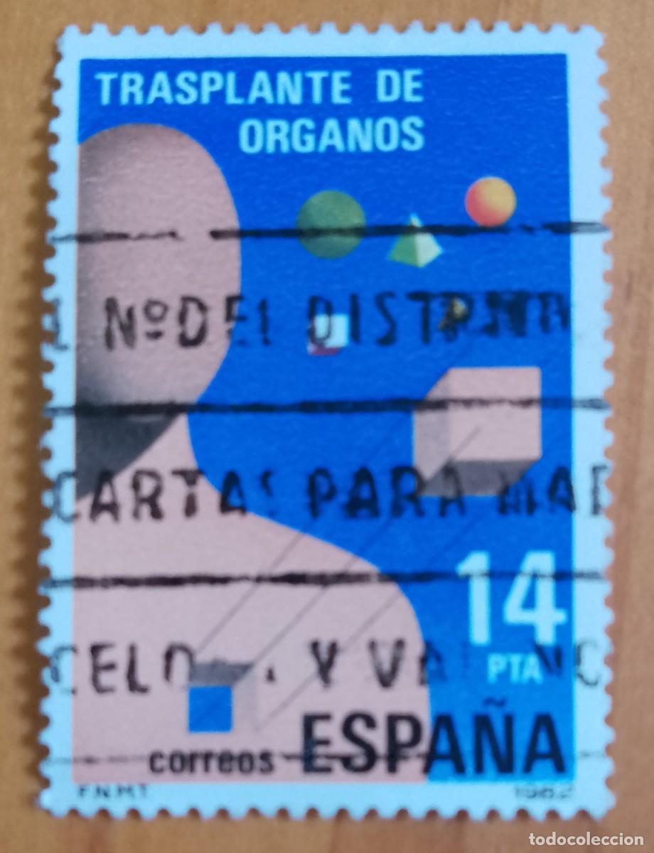 Sellos: ESPA&Ntilde;A - A&Ntilde;O 1982 - EDIFIL 2669 - TRASPLANTE DE &Oacute;RGANOS