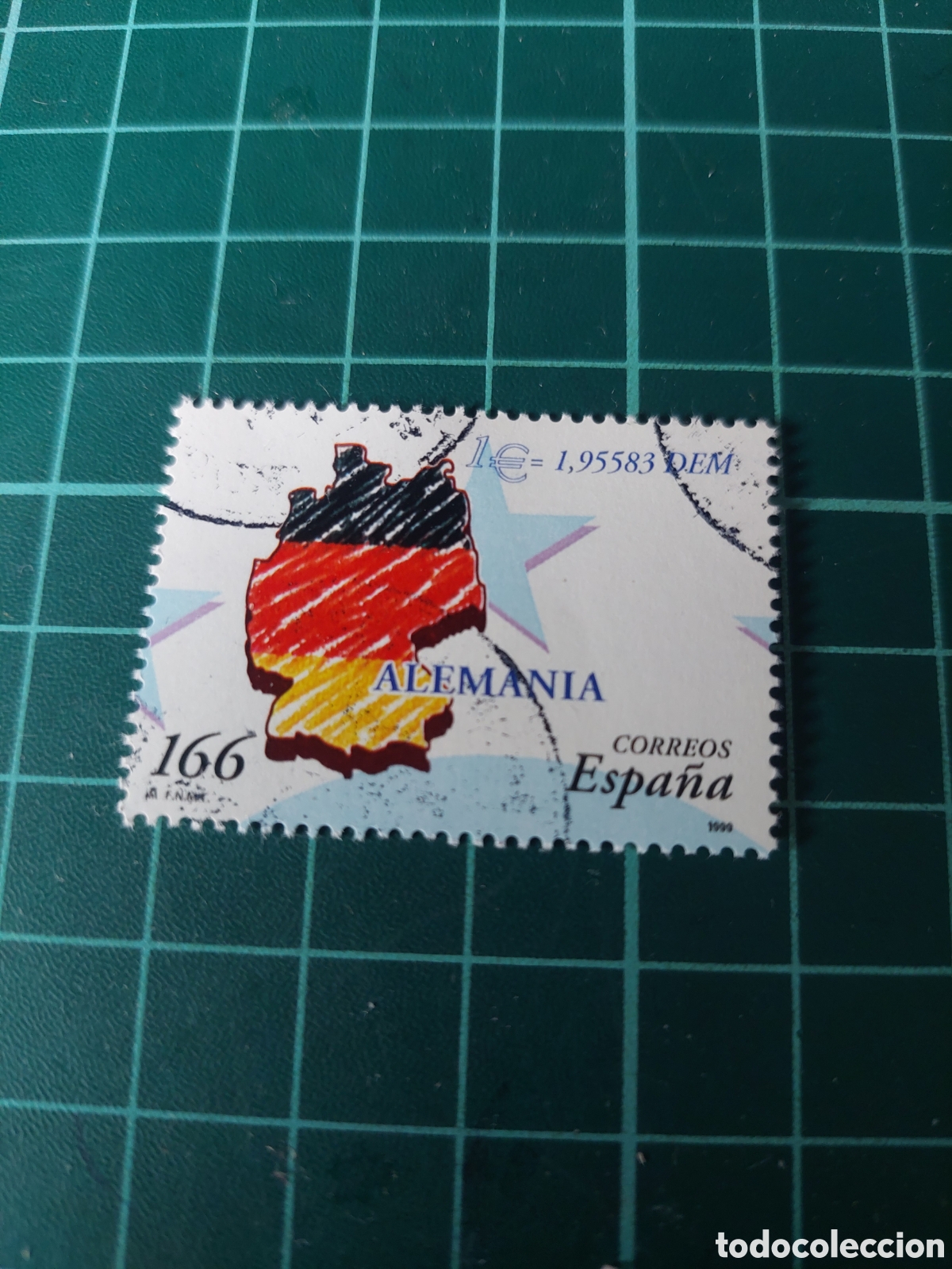 Sellos: 1999 ALEMANIA PAISES EURO MAPA BANDERA USADA LUJO O NUEVA SOLICITA FALTAS ESPA&Ntilde;A EDIFIL 3633