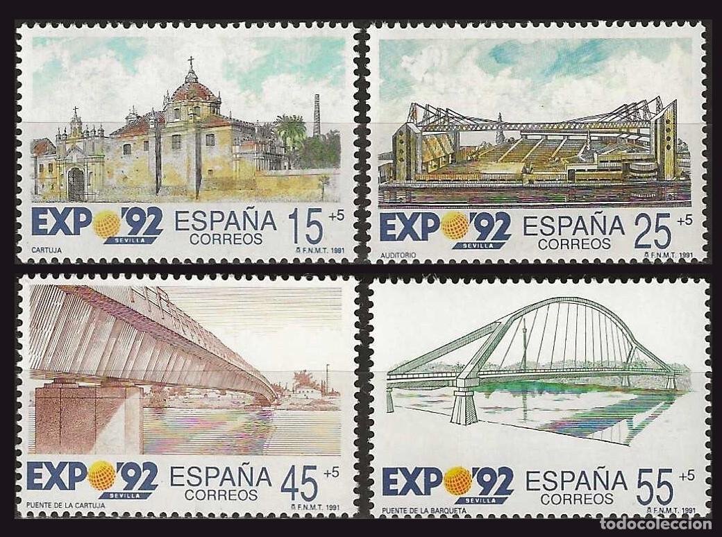 Sellos: 4v Espa&ntilde;a, 1991 | EXPO '92 | Ed: 3100/3, Yv: 2711/4, Mi: 2976/9, SG: 3094/7 MNH **
