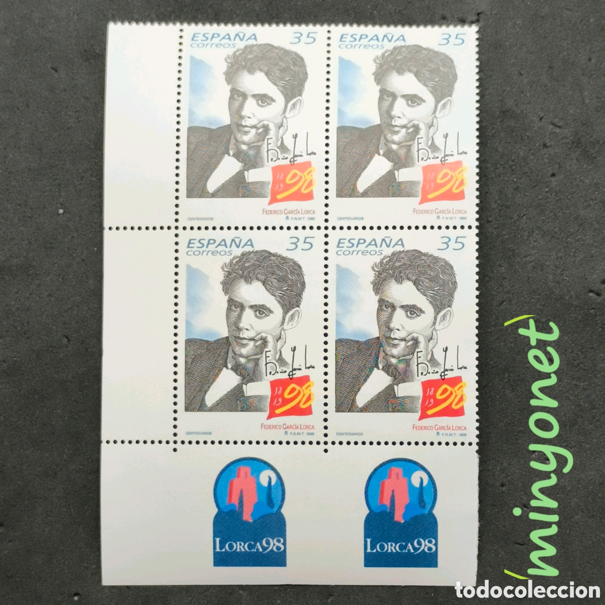 Sellos: Bloque de 4 sellos 3549 - Centenario Lorca