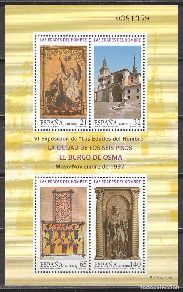 Sellos: Edifil n&ordm; 3494, LAS EDADES DEL HOMBRE, NUEVO *** HOJA BLOQUE