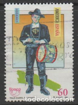 Sellos: EDIFIL N&ordm; 3452, AERICA-UPAEP, TRAJES TIPICOS: TRAJE DE CHARRO DE SALAMANCA , USADO