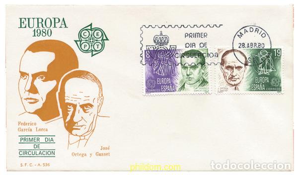 Sellos: 23868 MNH ESPA&Ntilde;A 1980 EUROPA CEPT. GENTE FAMOSA