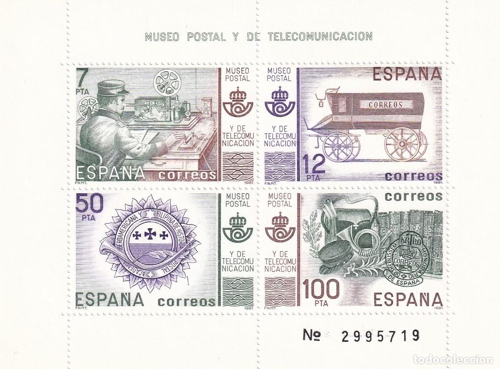 Sellos: HB Hojita Bloque 1981 - Museo Postal y de Telecomunicaci&oacute;n - Completa