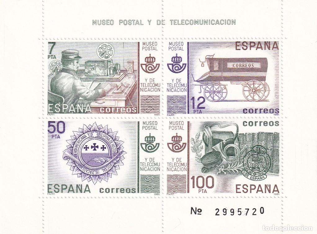Sellos: HB Hojita Bloque 1981 - Museo Postal y de Telecomunicaci&oacute;n - Completa