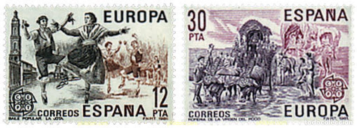 Sellos: 85710 MNH ESPA&Ntilde;A 1981 EUROPA CEPT. FOLCLORE