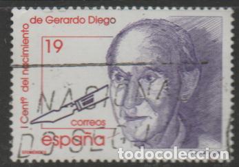 Sellos: EDIFIL N&ordm; 3445, CENTENARIO DEL POETA GERARDO DIEGO, USADO