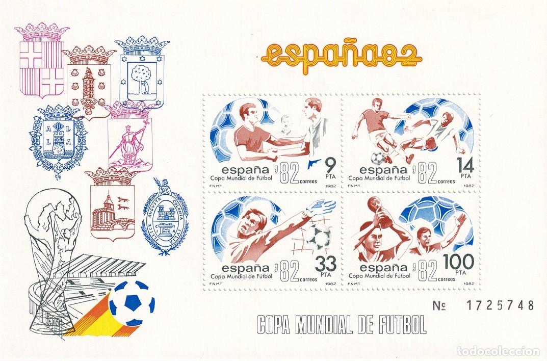 Sellos: HB Hojita Bloque 1982 - Espa&ntilde;a 82 - Copa Mundial de F&uacute;tbol