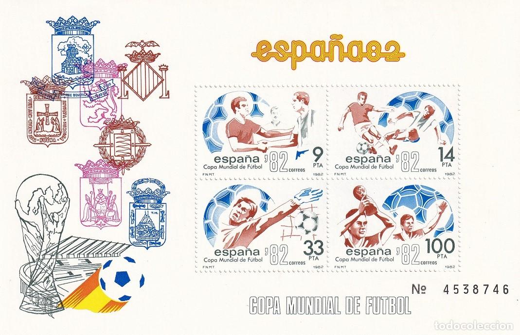 Sellos: HB Hojita Bloque 1982 - Espa&ntilde;a 82 - Copa Mundial de F&uacute;tbol