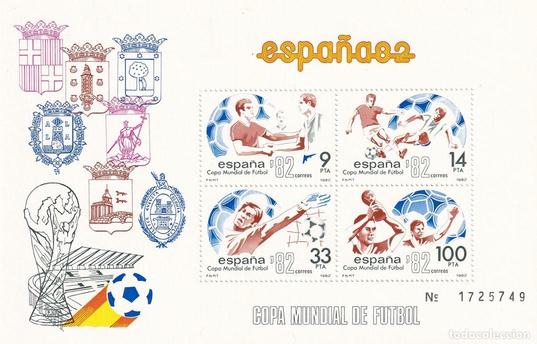 Sellos: HB Hojita Bloque 1982 - Espa&ntilde;a 82 - Copa Mundial de F&uacute;tbol
