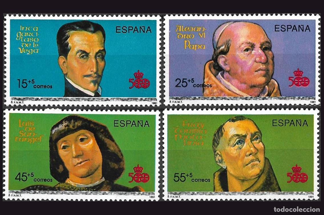 Sellos: 4v Espa&ntilde;a, 1991 | 500th Discovery of America | Ed: 3137/40, Mi: 3011/14 MNH **