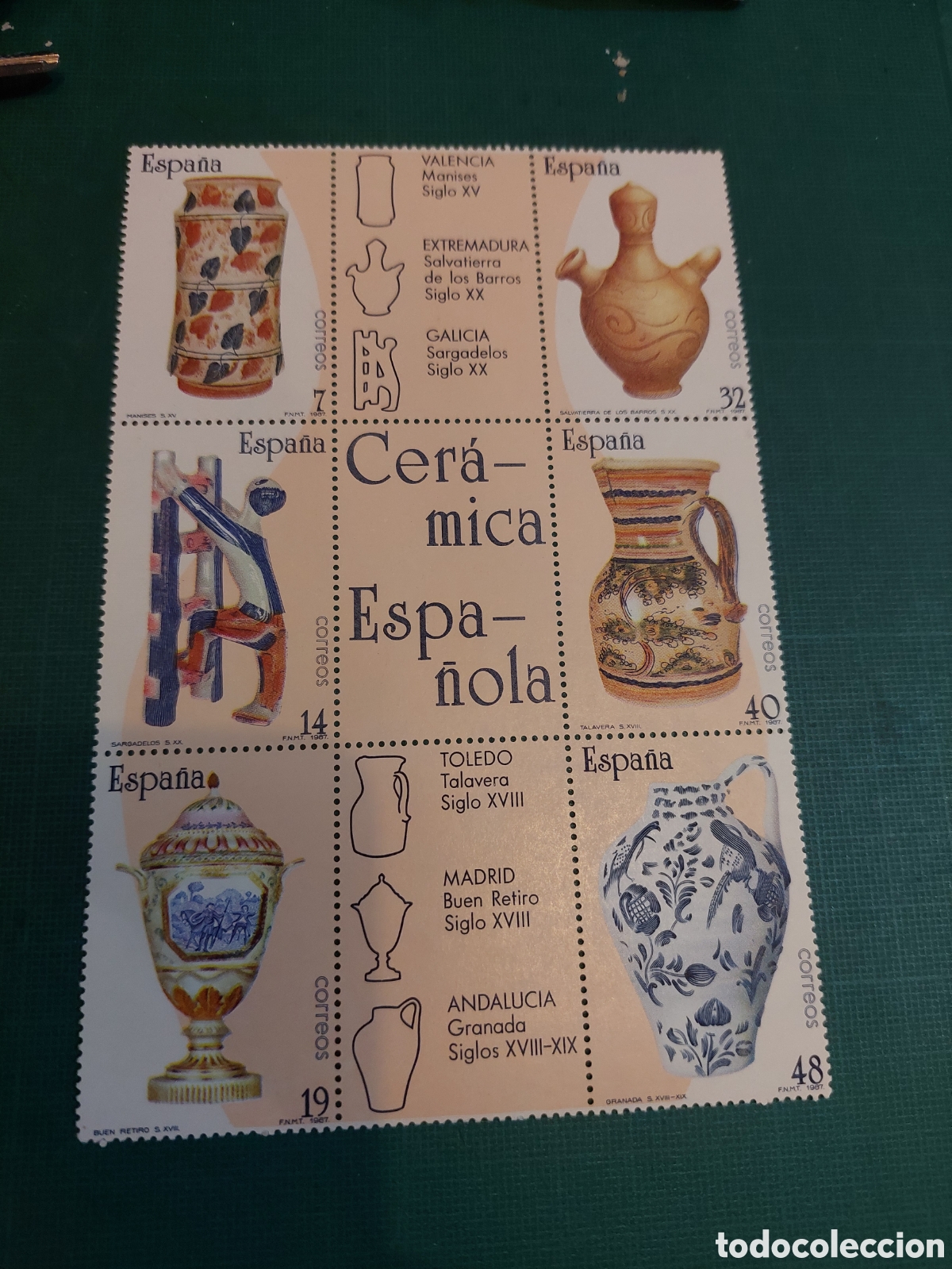 Sellos: 1987 EDIFIL 2891/96 ARTESANIA ESPA&Ntilde;OLA NUEVOS O USADOS LUJO SOLICITA FALTAS ESPA&Ntilde;A