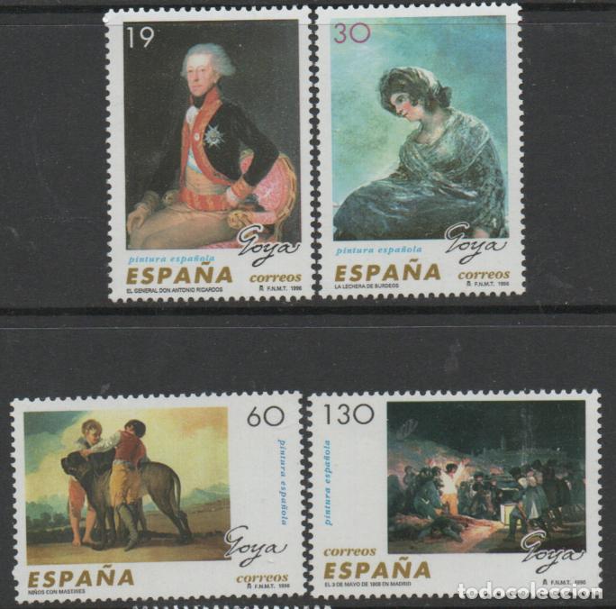 Sellos: EDIFIL 3437/40, CUADROS DE GOYA, NUEVO*** SERIE COMPLETA