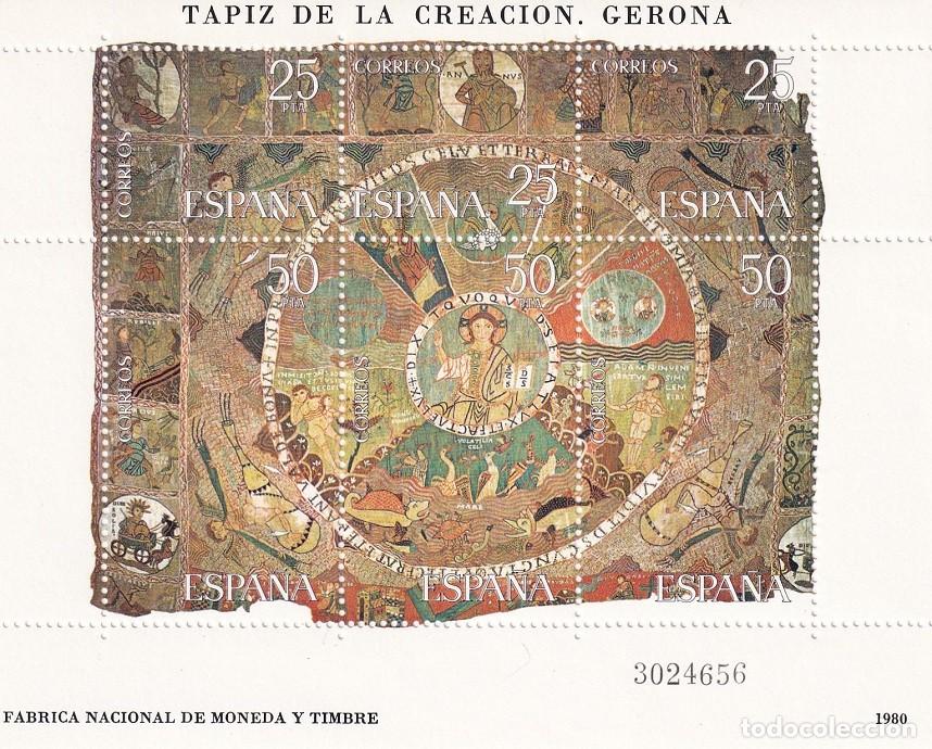 Sellos: HB Hojita Bloque Edifil 2591 - Tapiz de la Creaci&oacute;n Gerona Girona - 1980