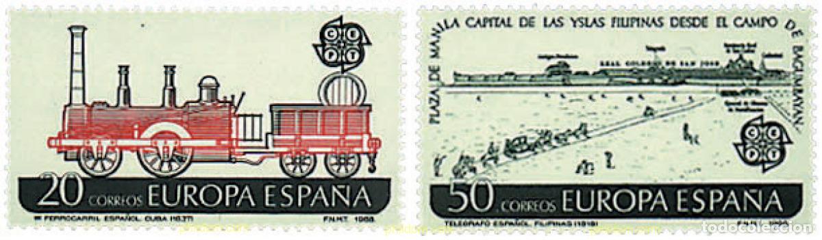 Sellos: 85167 MNH ESPA&Ntilde;A 1988 EUROPA CEPT. TRANSPORTE Y MEDIOS DE COMUNICACION