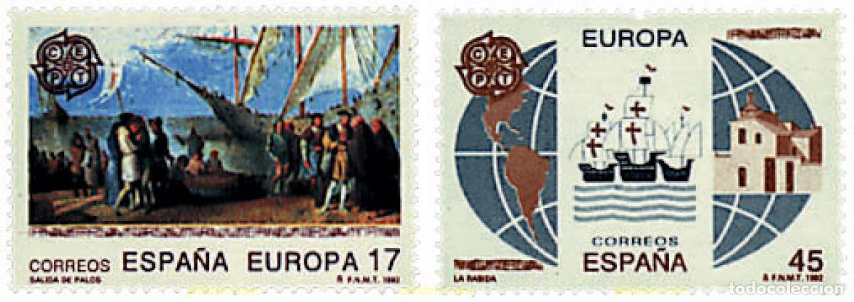 Sellos: 85879 MNH ESPA&Ntilde;A 1992 EUROPA CEPT. 500 ANIVERSARIO DEL DESCUBRIMIENTO DE AMERICA