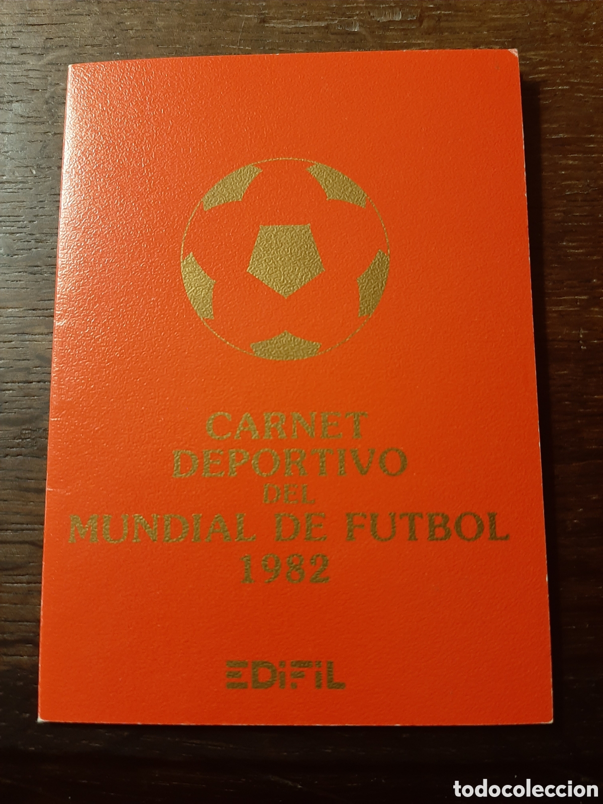 Sellos: Carnet Deportivo (filat&eacute;lico) del Mundial de F&uacute;tbol 1982.
