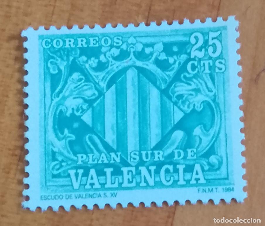 Sellos: ESPA&Ntilde;A - A&Ntilde;O 1984 - PLAN SUR VALENCIA