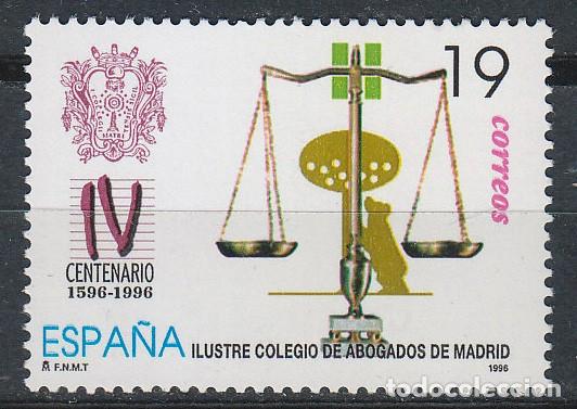 Sellos: EDIFIL 3417, IV CENTENARIO DEL COLEGIO DE ABOGADOS EN MADRID, NUEVO ***