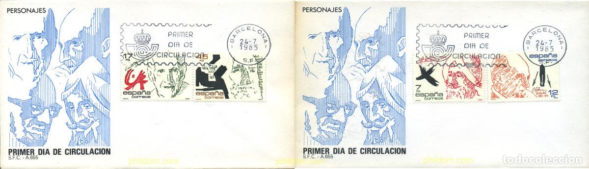 Sellos: 281623 MNH ESPA&Ntilde;A 1985 PERSONAJES CELEBRES