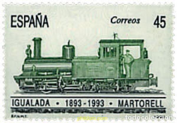 Sellos: 85445 MNH ESPA&Ntilde;A 1993 CENTENARIO DE LA LINEA IGUALADA-MARTORELL