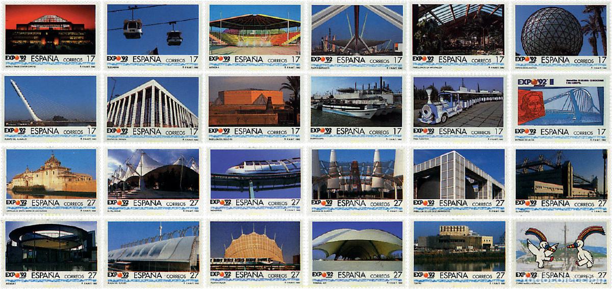 Sellos: 240729 MNH ESPA&Ntilde;A 1992 EXPO 92. EXPOSICION UNIVERSAL DE SEVILLA
