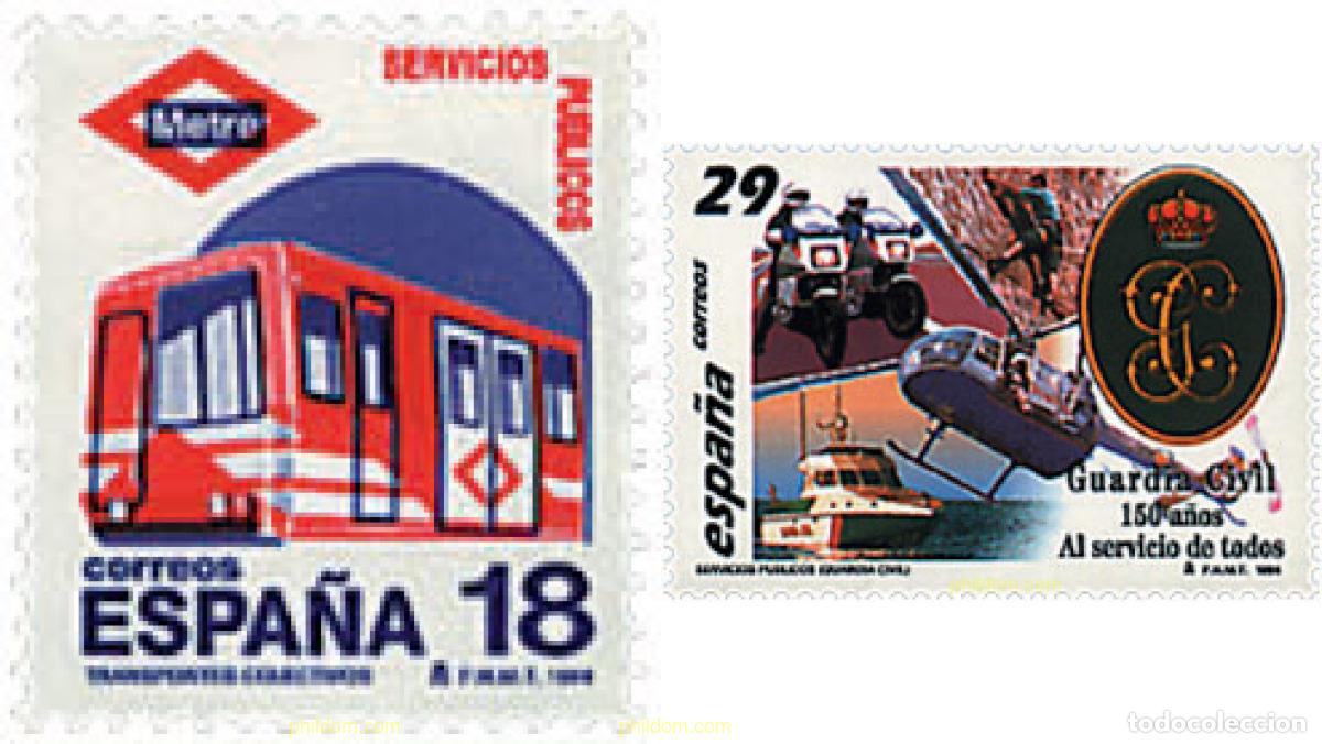 Sellos: 85464 MNH ESPA&Ntilde;A 1994 SERVICIOS PUBLICOS