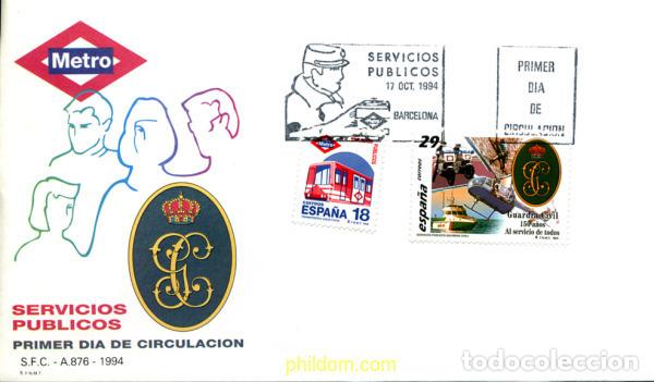 Sellos: 261409 MNH ESPA&Ntilde;A 1994 SERVICIOS PUBLICOS