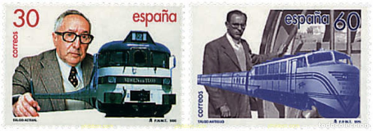 Sellos: 85953 MNH ESPA&Ntilde;A 1995 CENTENARIO DEL NACIMIENTO DE ALEJANDRO GOICOECHEA INVENTOR DEL TREN TALGO