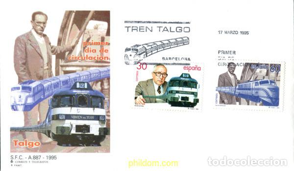 Sellos: 260959 MNH ESPA&Ntilde;A 1995 CENTENARIO DEL NACIMIENTO DE ALEJANDRO GOICOECHEA INVENTOR DEL TREN TALGO