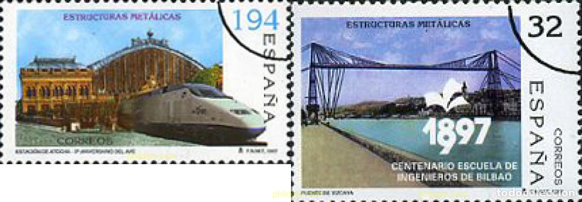 Sellos: 7209 MNH ESPA&Ntilde;A 1997 ESTRUCTURAS METALICAS