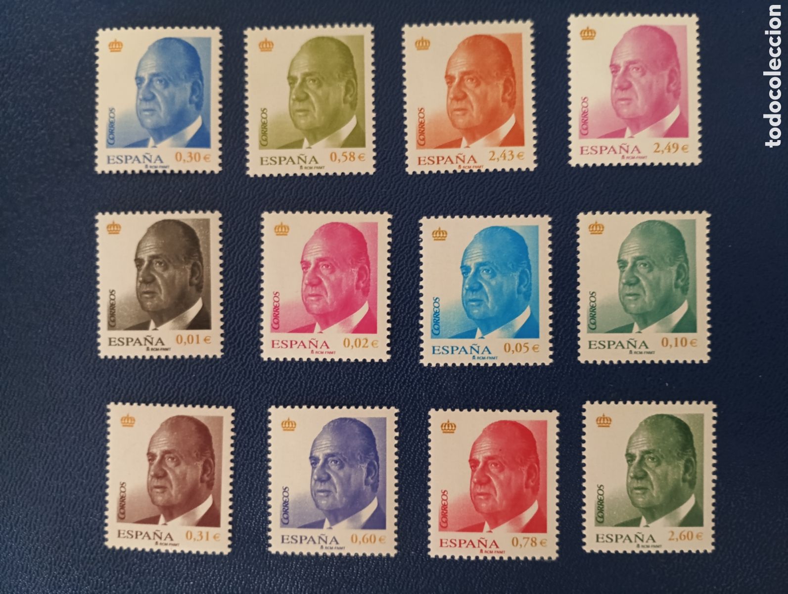 Sellos: SELLOS ESPA&Ntilde;A MNH 2007/2008 SERIE B&Aacute;SICA REY JUAN CARLOS I