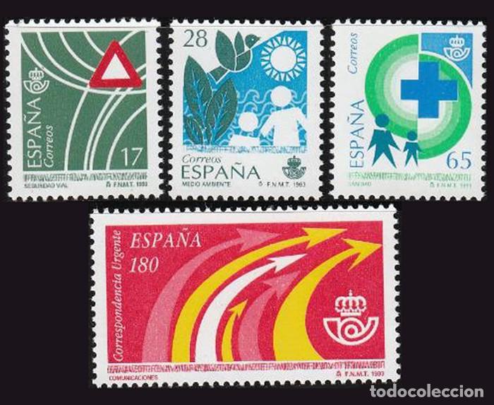 Sellos: 4v Espa&ntilde;a, 1993 | Public Services / Health | Edifil: 3237/40 MNH **