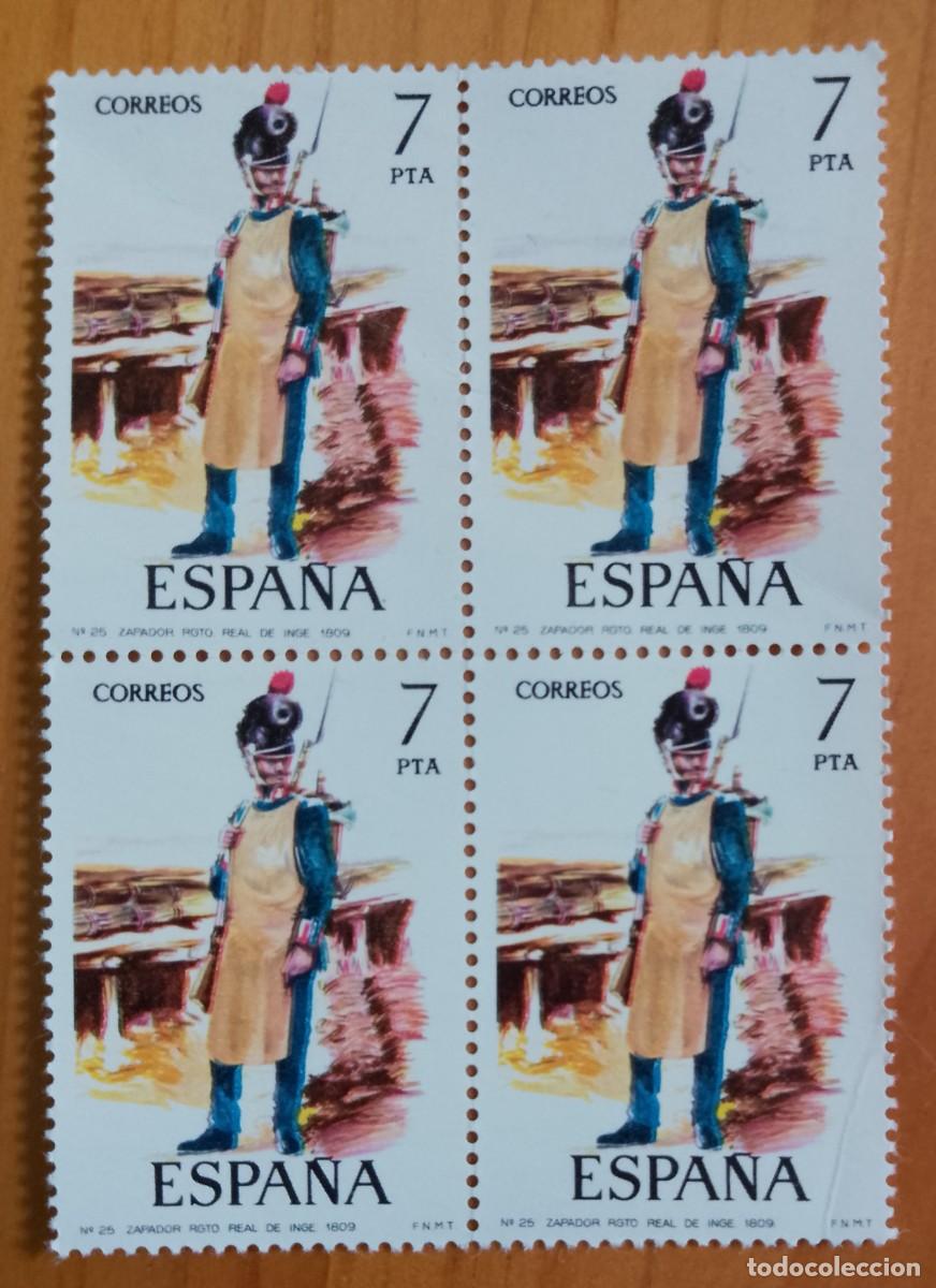 Sellos: ESPA&Ntilde;A - V/F 7 PTA - TIRA NUEVA - EDIFIL 2281, A&Ntilde;O 1975 - UNIFORMES MILITARES. ZAPADOR