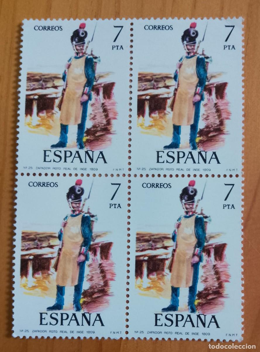 Sellos: ESPA&Ntilde;A - V/F 7 PTA - TIRA NUEVA - EDIFIL 2281, A&Ntilde;O 1975 - UNIFORMES MILITARES. ZAPADOR