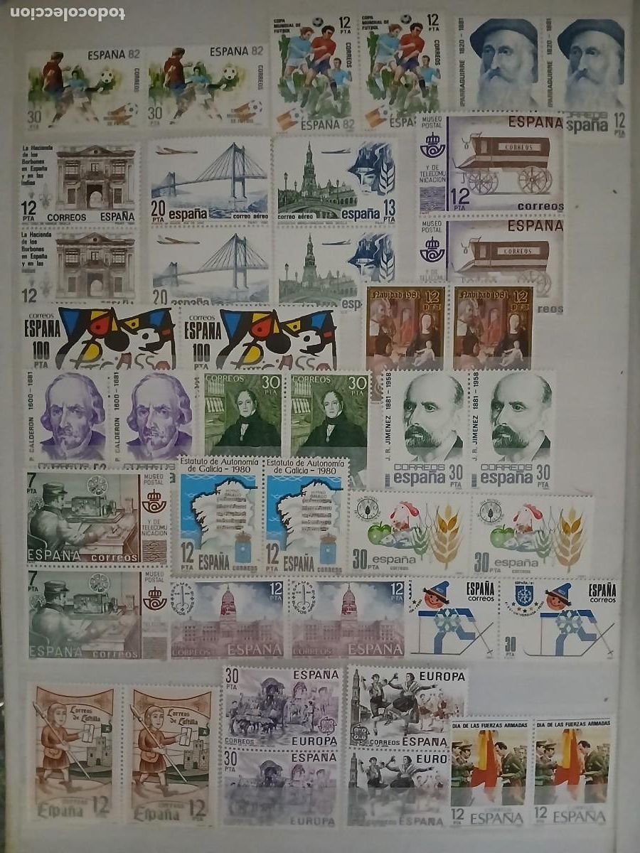Sellos: A&Ntilde;O 1981 SELLOS NUEVOS ESPA&Ntilde;OLES VER DOS PAGINAS VALOR CATALOGO 18.80 EUROS