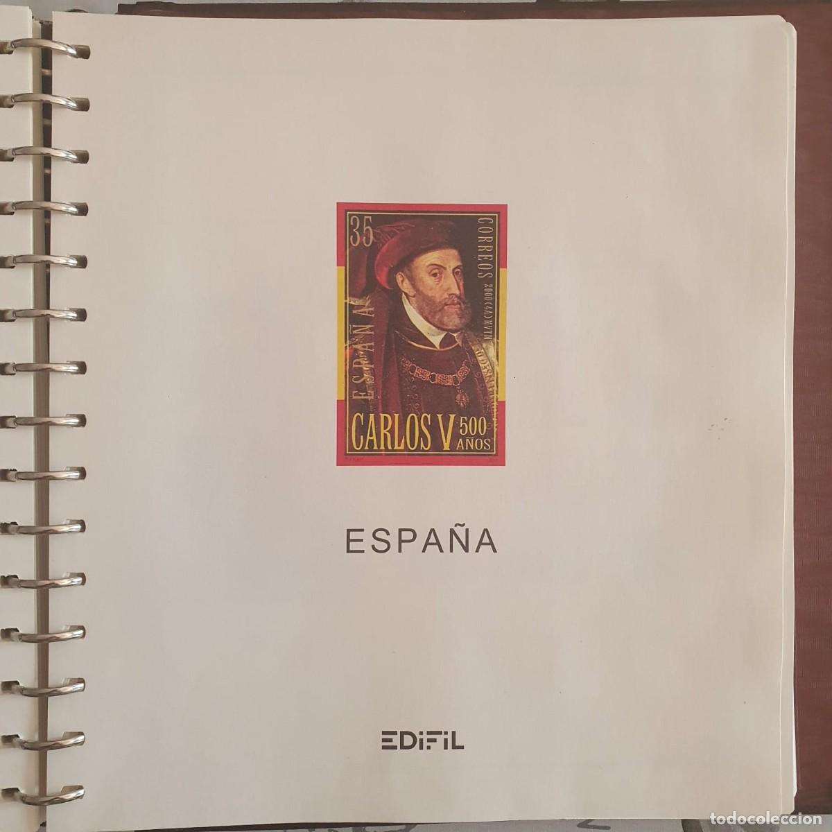 Sellos: A&Ntilde;O COMPLETO ESPA&Ntilde;A 2000 MONTADO HOJAS EDIFIL 3687 ** a 3775 ** VER 17 IMAGENES