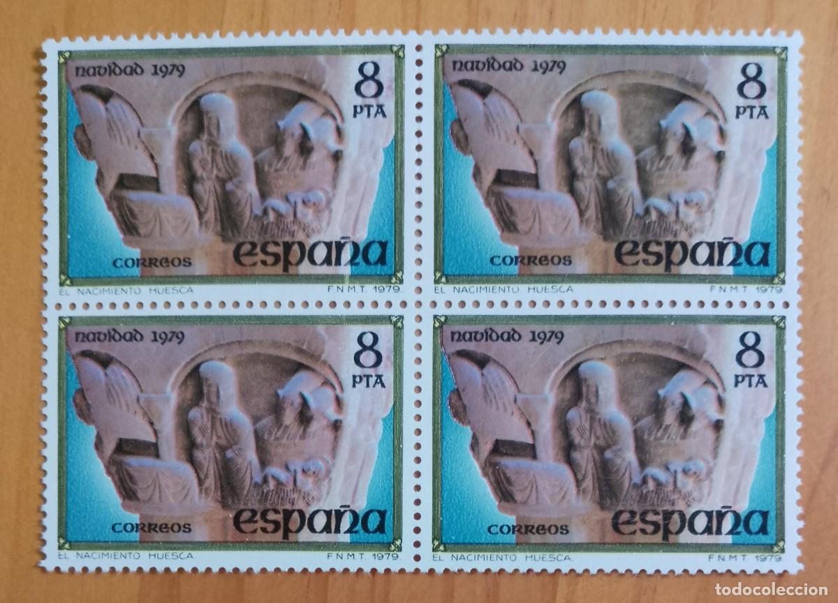 Sellos: ESPA&Ntilde;A - V/F 8 PTA - TIRA NUEVA -EDIFIL 2550, A&Ntilde;O 1979 - NAVIDAD 79