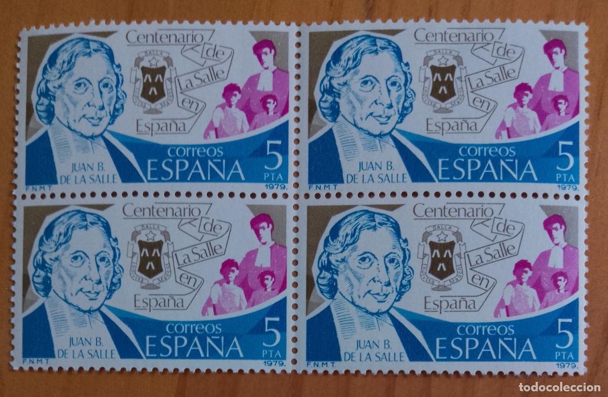 Sellos: ESPA&Ntilde;A - V/F 5 PTA - TIRA NUEVA -EDIFIL 2511, A&Ntilde;O 1979 - CENTENARIO DE LA SALLE EN ESPA&Ntilde;A