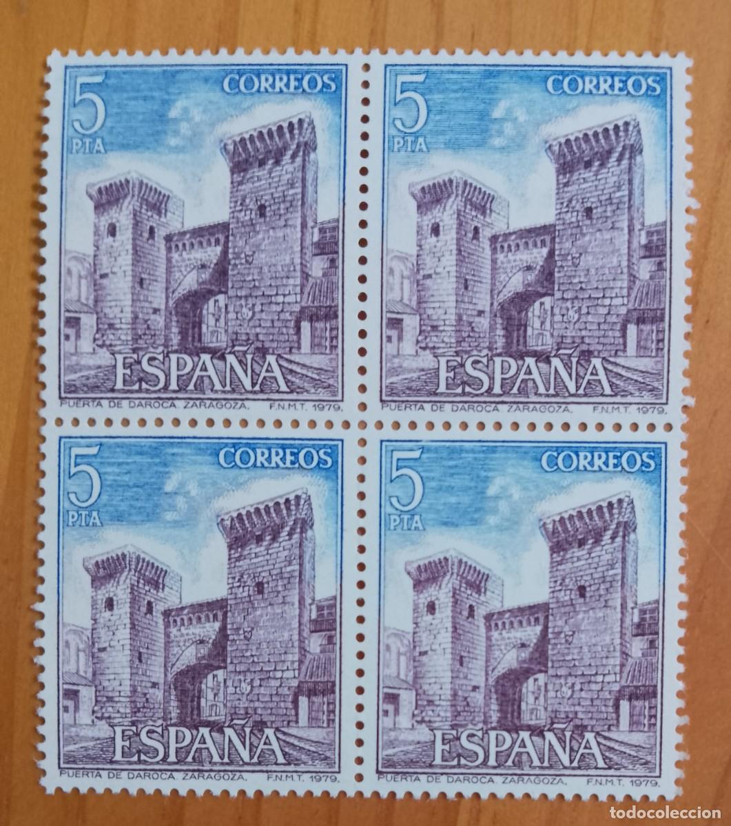 Sellos: ESPA&Ntilde;A - V/F 5 PTA - TIRA NUEVA -EDIFIL 2527, A&Ntilde;O 1979 - PUERTA DE DAROCA, ZARAGOZA