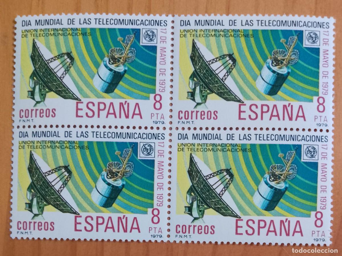 Sellos: ESPA&Ntilde;A - V/F 8 PTA - TIRA NUEVA -EDIFIL 2523, A&Ntilde;O 1979 - D&Iacute;A MUNDIAL DE LAS TELCOMUNICACIONES, UIT